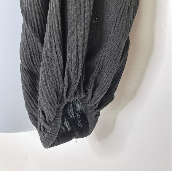 Abercrombie & Fitch Black Long Sleeve  Button-Up Top Size Small - Picture 6 of 14